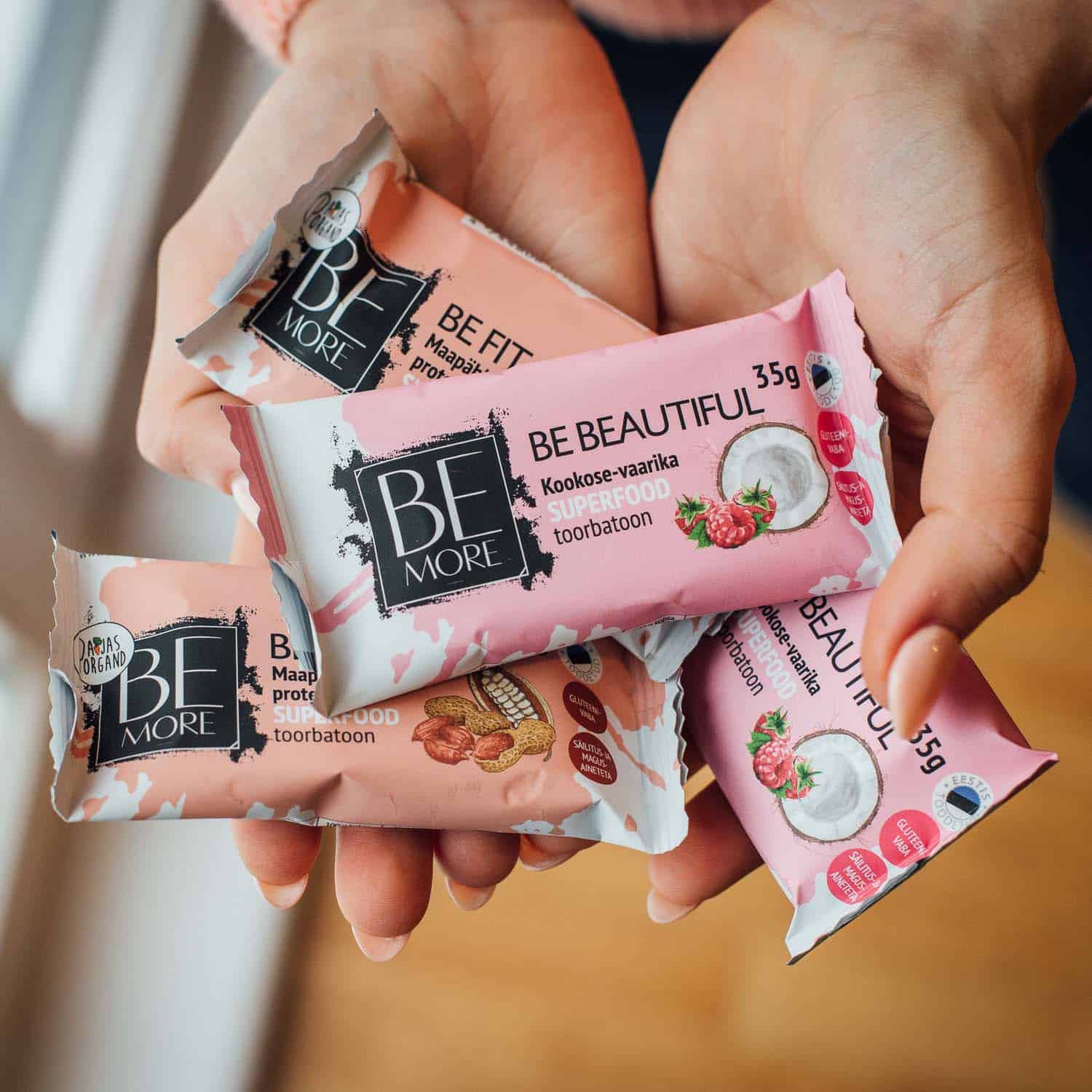 Be Fit, Beautiful & Active raw bars - 2+2+2 pc