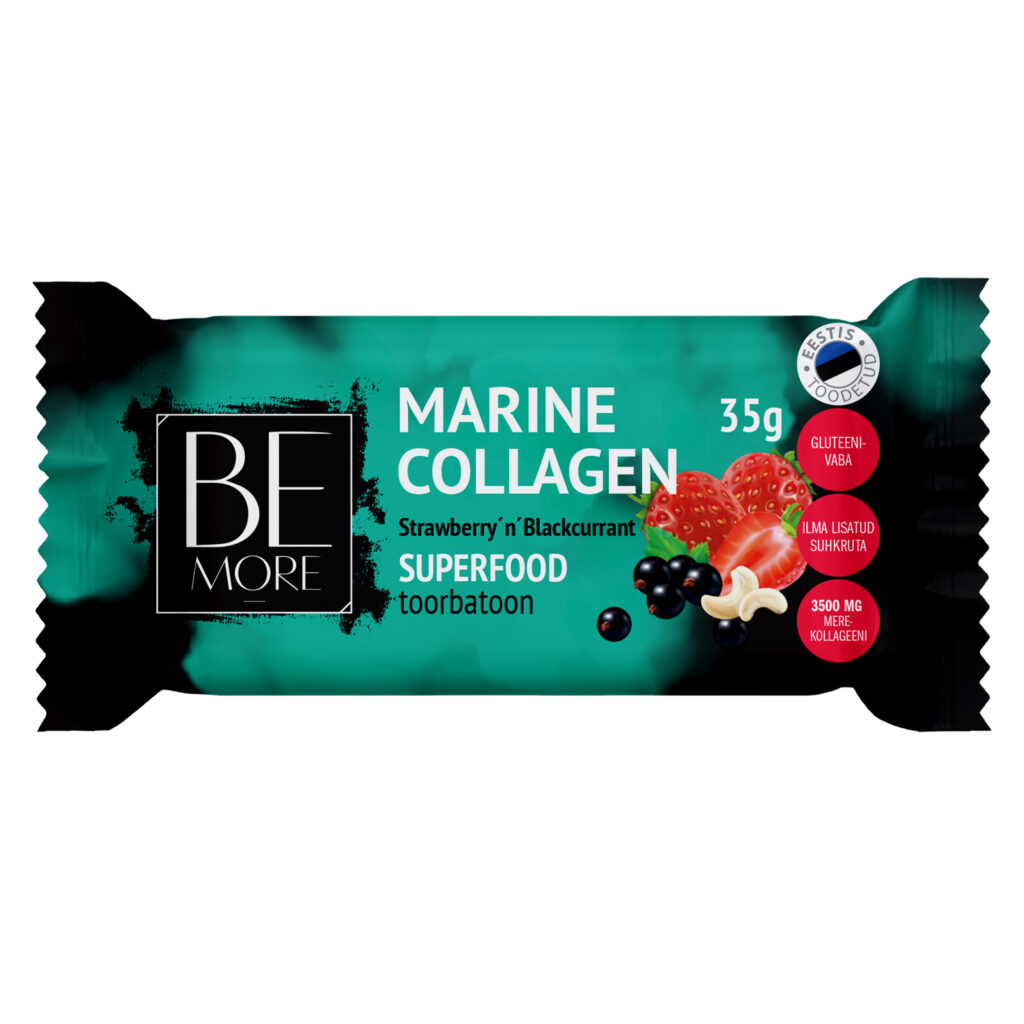 MARINE COLLAGEN Strawberry´n´Blackcurrant toorbatoon – 16tk