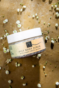Oily body scrub with argan shells powder 200ml